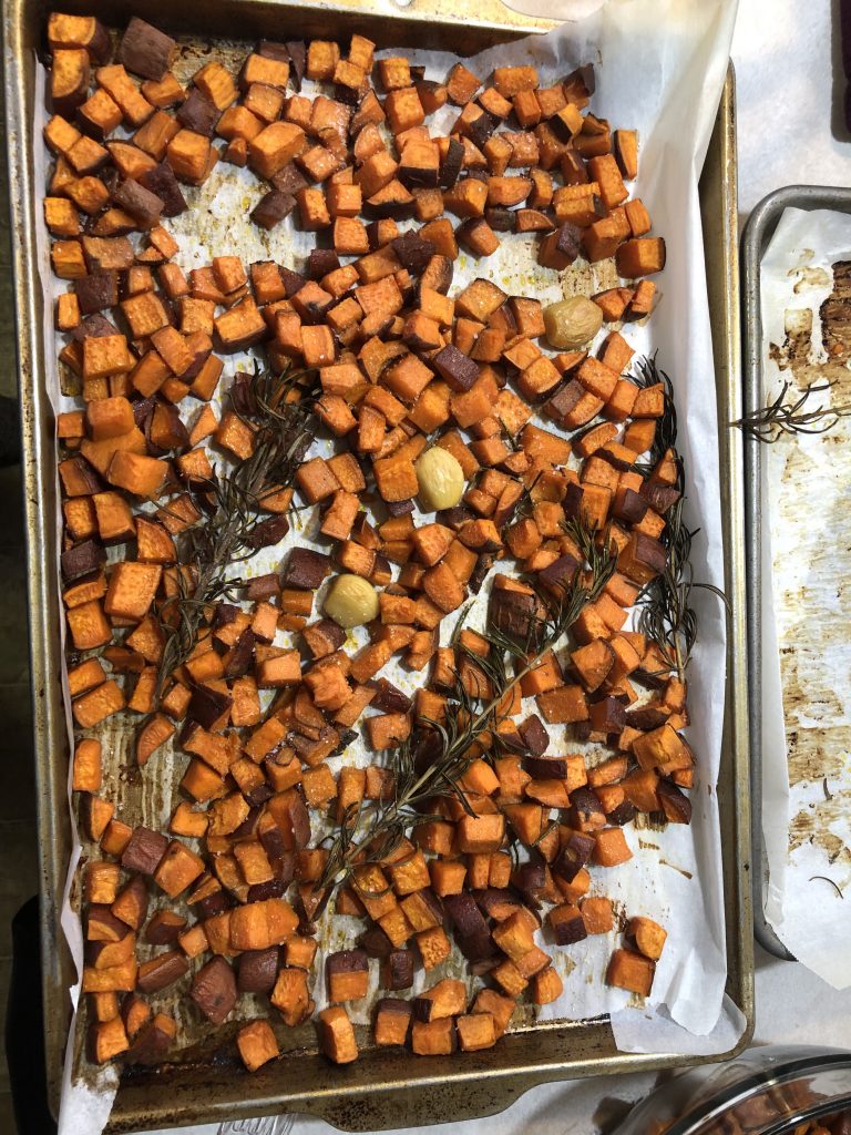 Roasted Rosemary Sweet Potatoes